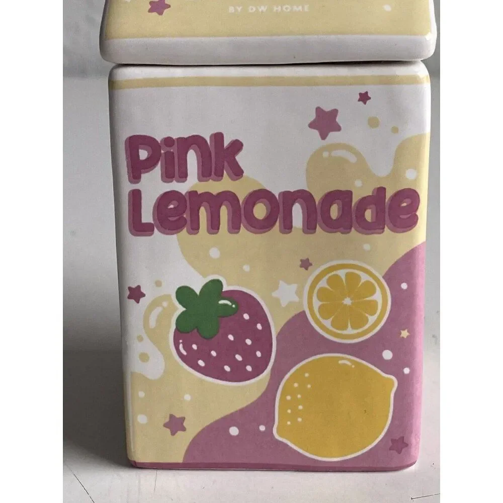 DW Home Goodies Pink Lemonade Scented‎ Candle 6.4 Oz Juice Box NEW